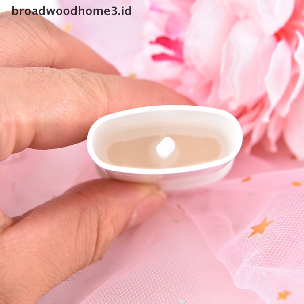 10pcs 20ml Botol Plastik Kosong Bentuk oval Untuk lip balm