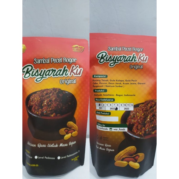

Sambel pecel Bisyarah Ku