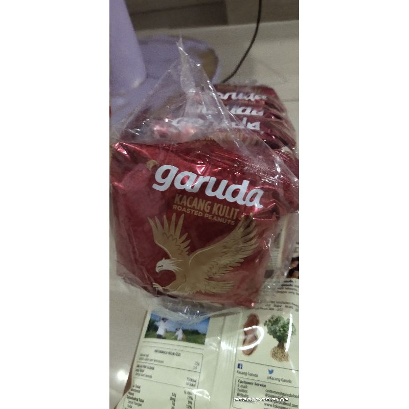 KACANG KULIT GARUDA 6GRAM,SEPACK 10 BKS