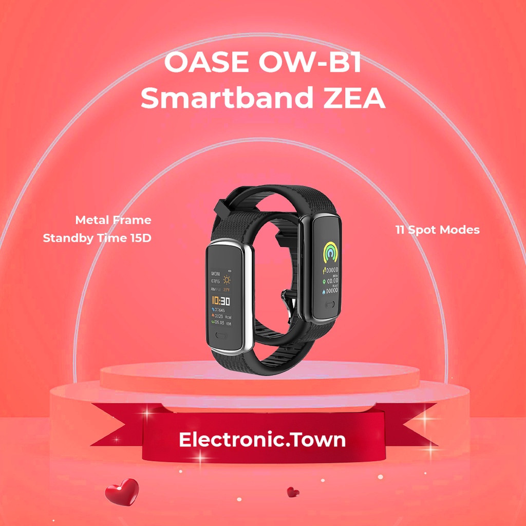 OASE SMART WATCH Jam Tangan Smartband ZEA OW-B1 Waterproof Metal Frame Anti Air ORIGINAL OWB1