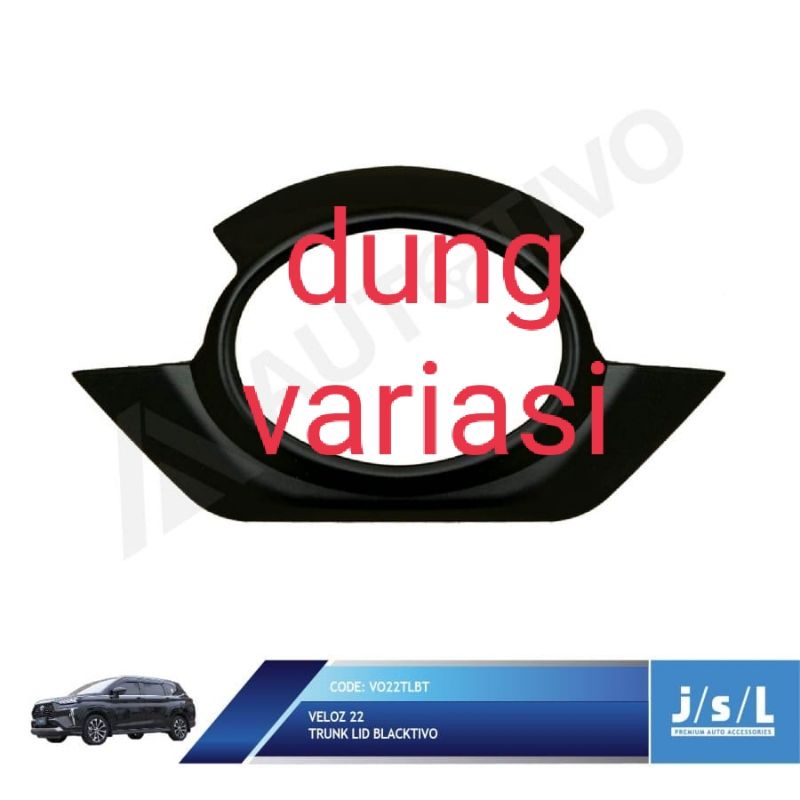 trunk lid bagasi belakang Veloz hitam,chrome 2021,2022