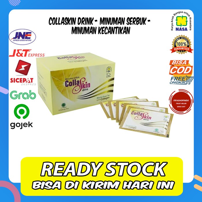 COLLASKIN DRINK - MINUMAN SERBUK KECANTIKAN PEMUTIH WAJAH & ANTI AGING