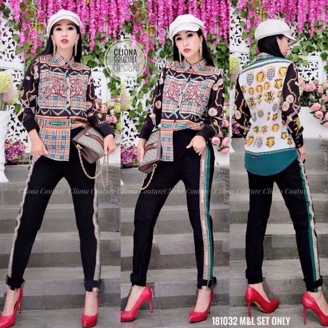 181032 SET B*RB*RRY/setelan hijab/setelan muslim/setelan wanita/setelan kulot/setelan kantor cewek