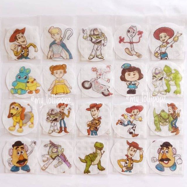 

Tema Toy Story, Edible Rice Paper/stiker nasi/rice sticker/hiasan bento/edibel/stiker nasi bento