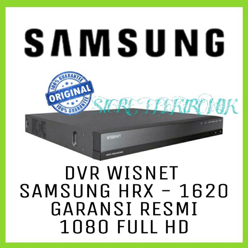 DVR WISNET Samsung 16 Channel HRX - 1620 Garansi Resmi ORIGINAL