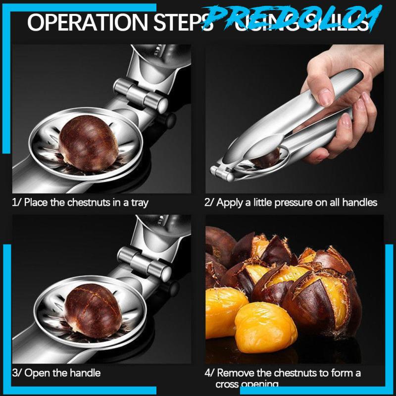 [PREDOLO1] Stainless Steel Nuts Cutter Chestnut  Chestnut Clip Chestnut Cutter