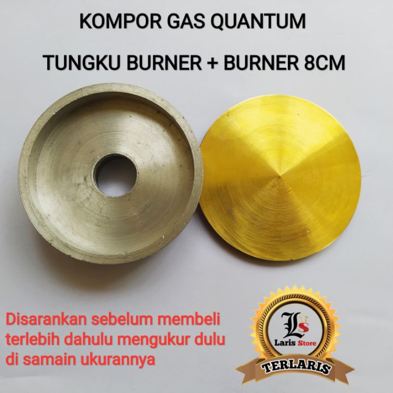 Tungku Cerobong / Tungku Corong + Burner 8cm Kompor Gas Quantum