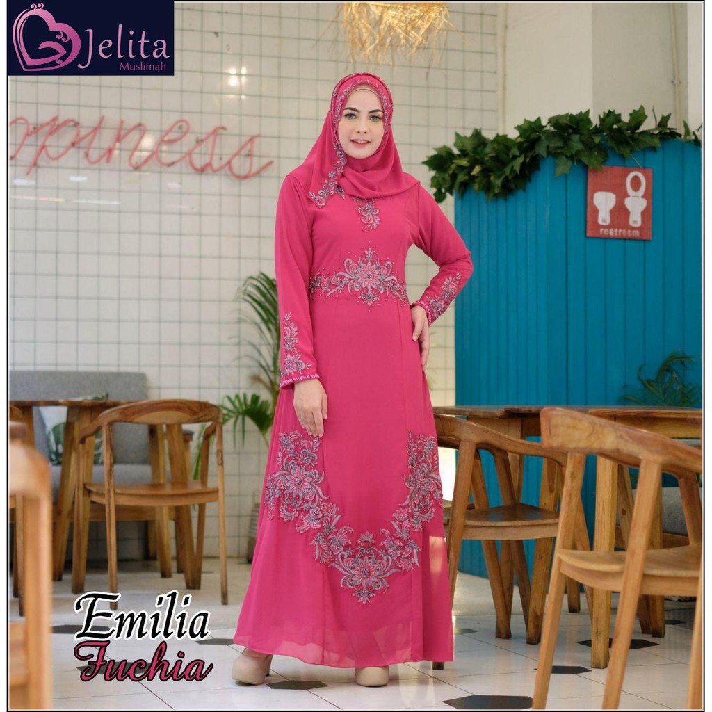 EMILIA DRESS JELGANT GAMIS PESTA