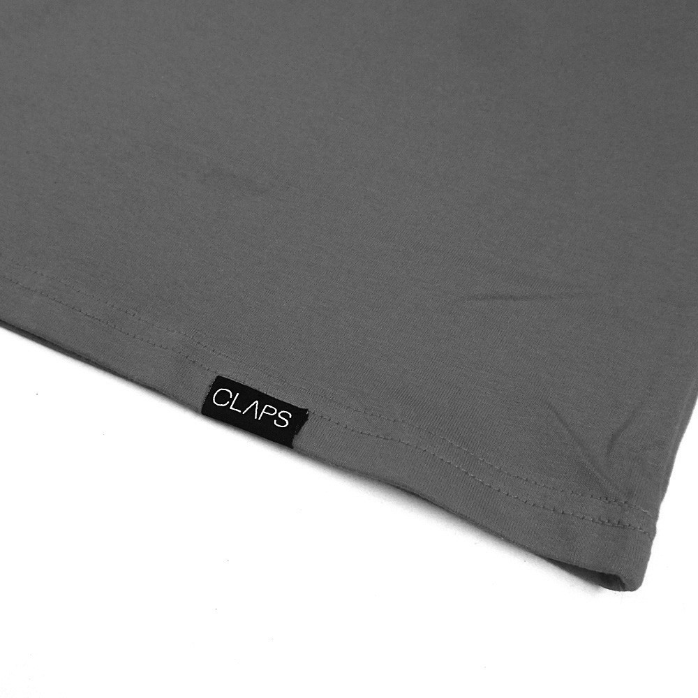 CLAPS - Grey Basic Tshirt (Kaos Polos Dewasa)