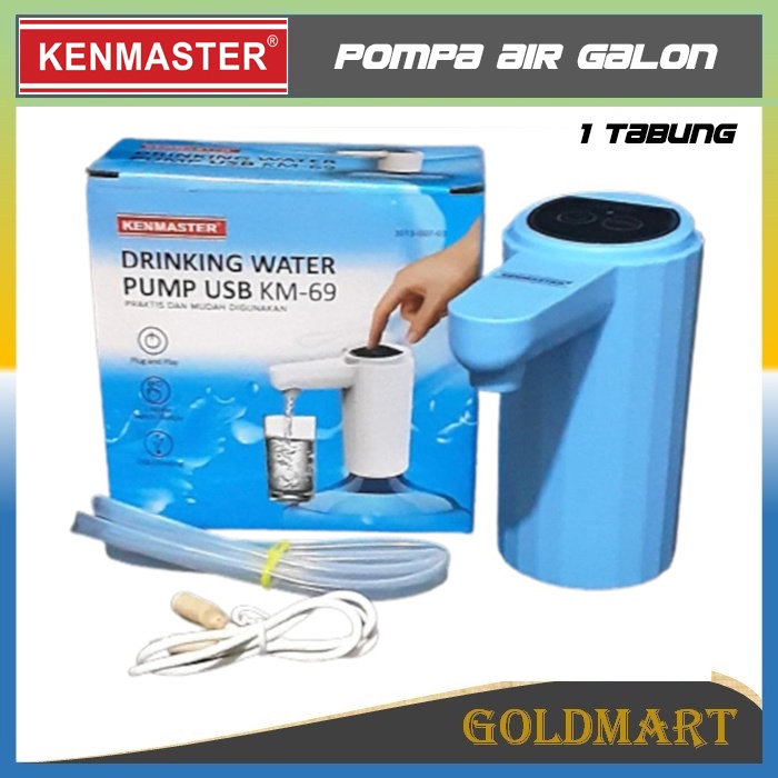 Pompa Galon Air Minum Elektrik Portable Original Kenmaster Drinking Water Pump USB KM-69