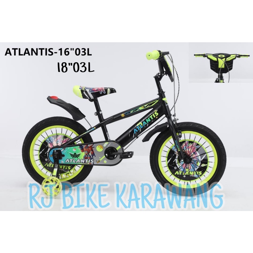 SEPEDA ANAK BMX 12 16&quot; DAN 18 ATLANTIS BMX ROBOT 12 03 L/16 03 L/18 03 L