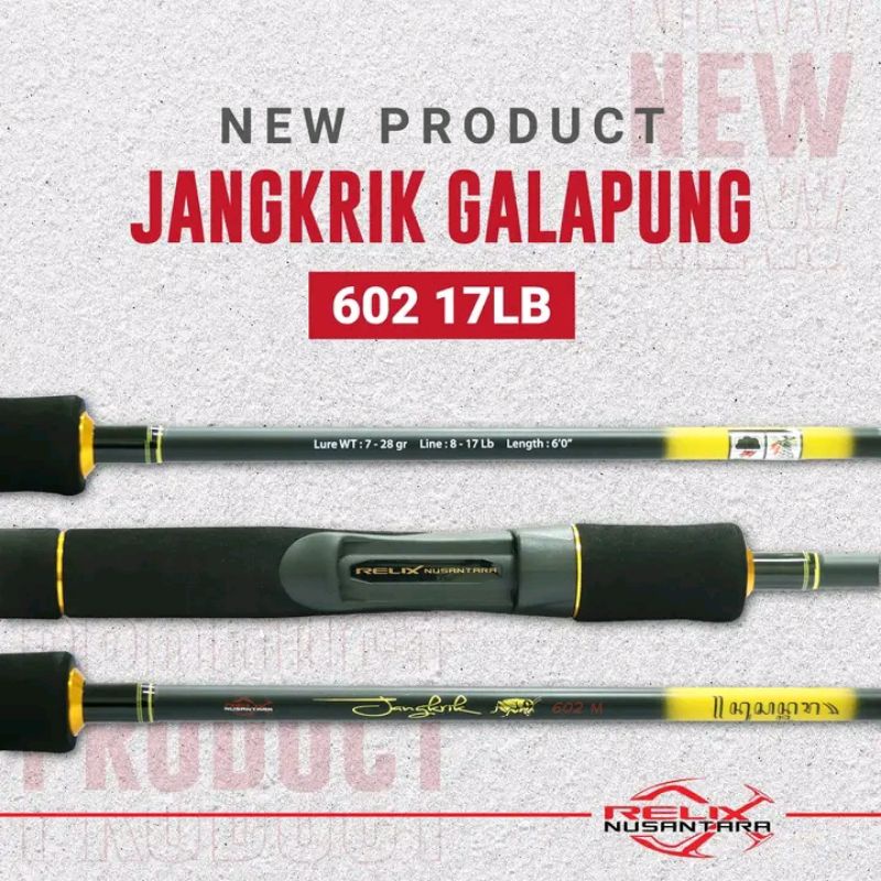 JORAN RELIX JANGKRIK GALAPUNG NEW 180 CM 14 DAN 17 LBS SERTA 20 LBS