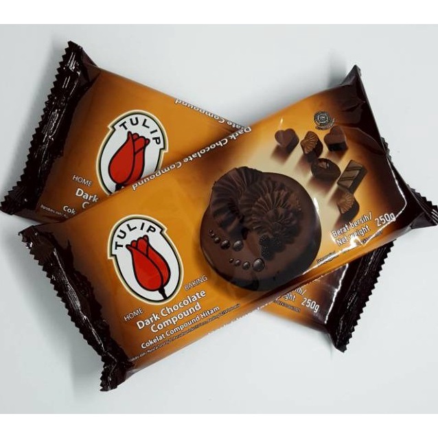

Coklat Tulip Dark, milk & white 250g