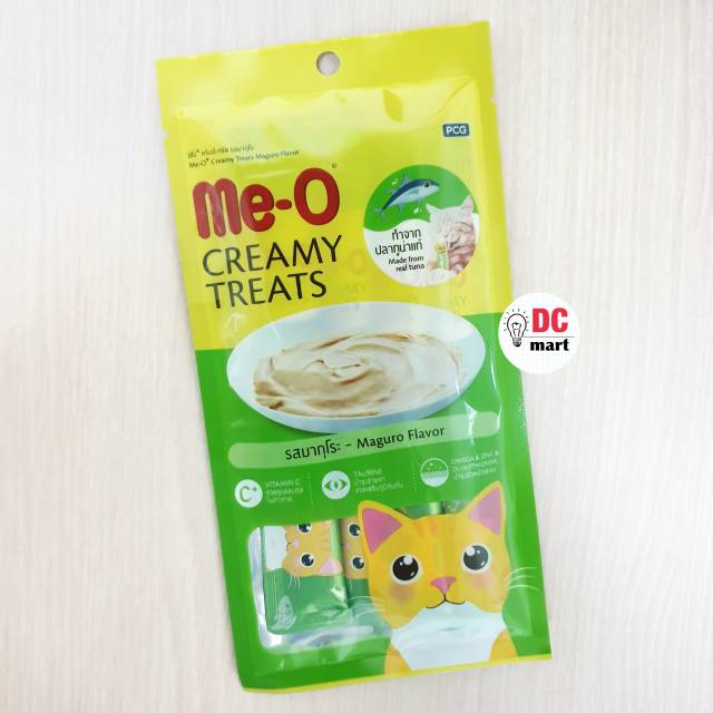 MEO Creamy Treats 60gr ( 15 Gr x 4 sachet ) / Makanan Cair Kucing Sachet