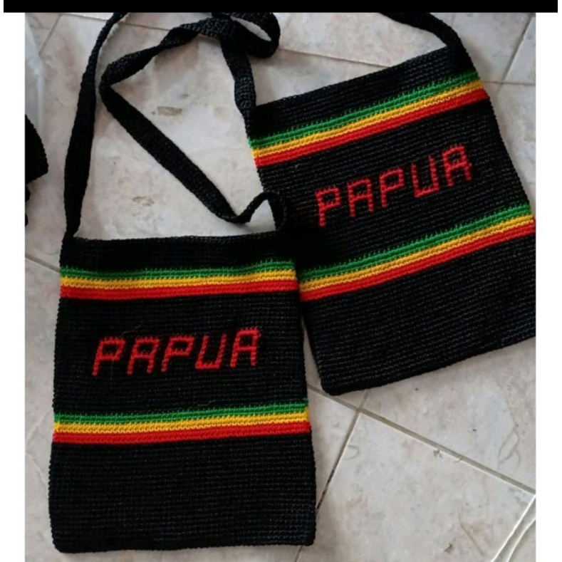 TAS NOKEN PAPUA / TAS RAJUT PAPUA / OLEH OLEH PAPUA / NOKEN PAPUA ASLI / TAS NOKEN RASTA