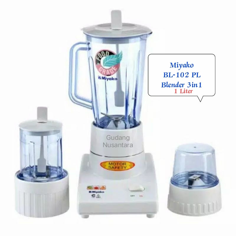 Blender Miyako 3 in 1 plastik bl-102 pl / Miyako bl 102pl / bl102pl