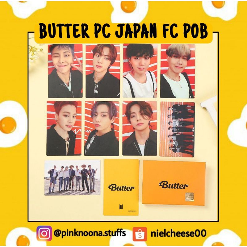 PC BTS BUTTER JAPAN FC POB PO BENEFIT PHOTOCARD KPOP