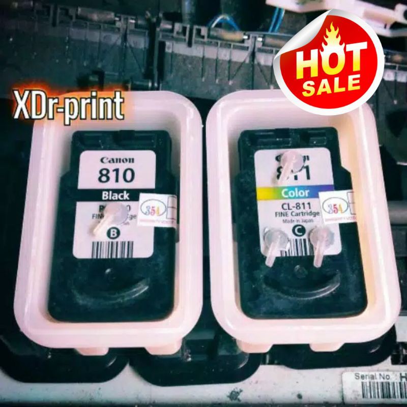 Cartridge printer PG-810 & CL-811 canon ip2770 mp287 mp237 mp258 siap pakai catridge katrik katrid t