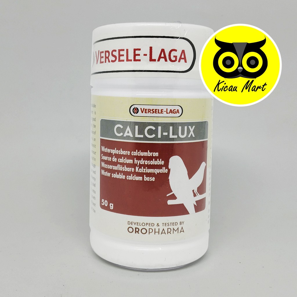 VITAMIN CALCILUX VERSELE LAGA OBAT BREEDING TERNAK PENGUAT TULANG PARUH BURUNG LOVEBIRD CALCILUX