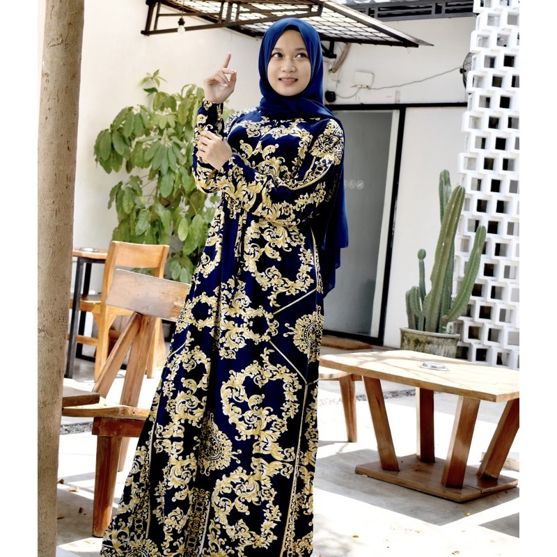 STANDAR -JUMBO 4L GAMIS RAYON ERIYAN KATUN BANGKOK RAYON VISCOSE MOTIF SULTAN