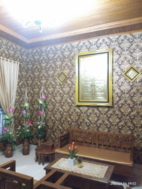Wallpaper Dinding Vinyl Bertekstur  Timbul Dan Premium