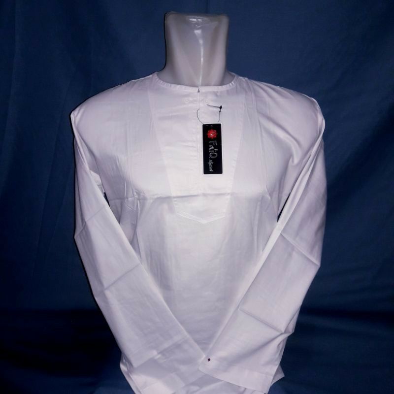 BAJU KOKO KERAH OBLONG LENGAN PANJANG