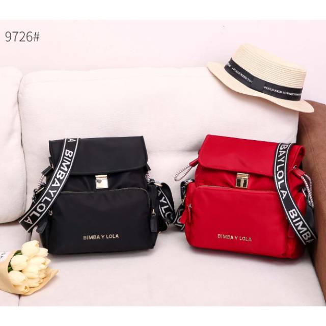 BIMBA Y LOLA PLATINUM HIGH QUALITY CROSSBODY FLAP BAG 9726