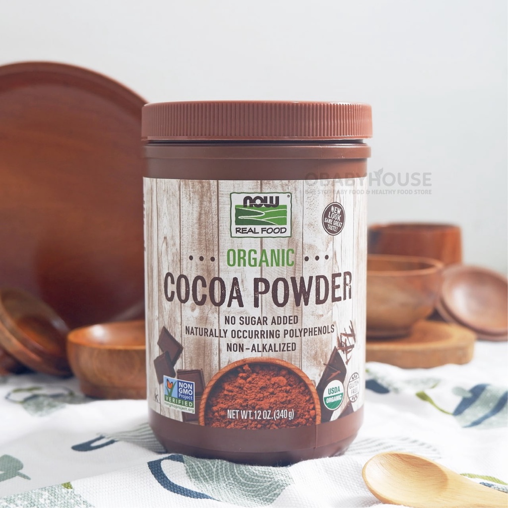 Now Foods Real Food Organic Cocoa Powder 340 gr
