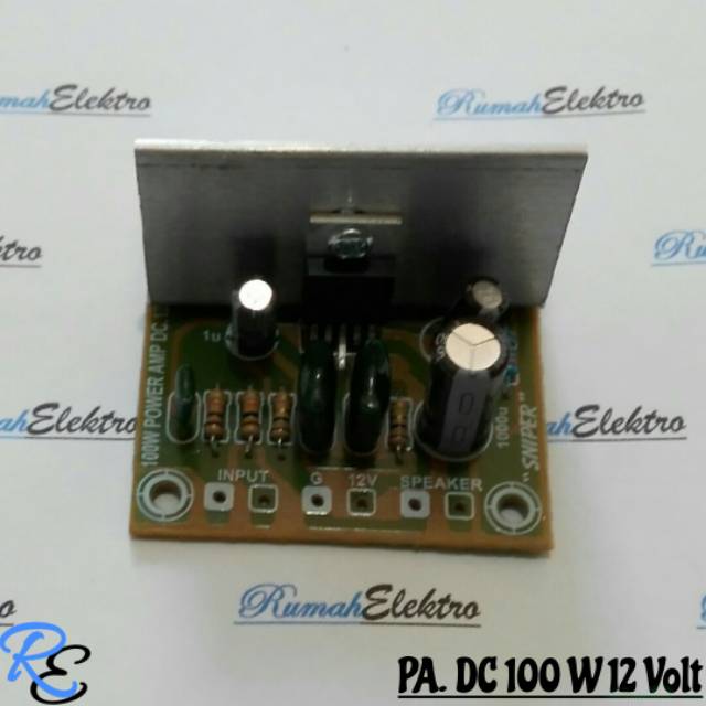 Kit Power Amplifier DC 100 W 12 Volt AMOEBA
