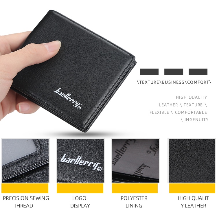 BAELLERRY D9162 Dompet Pria Bahan Kulit PU Leather Premium WATCHKITE BAEOS-7