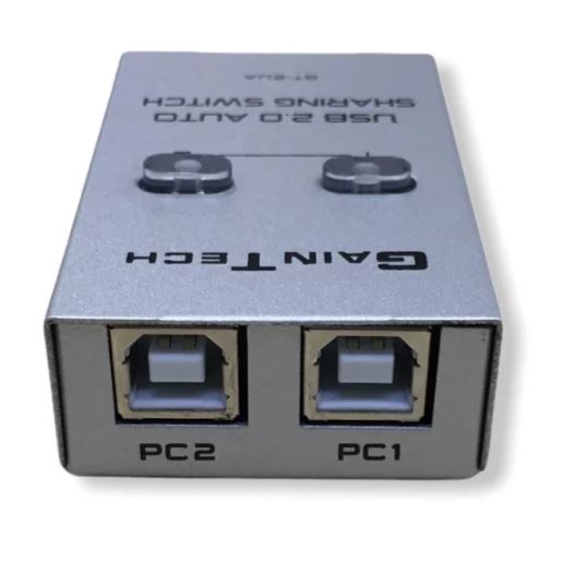 Usb 2.0 switch auto gaintech 2 port sharing for universal printer gt-2ua - Usb2.0 switcher printer 1 pc to 2 print otomatis