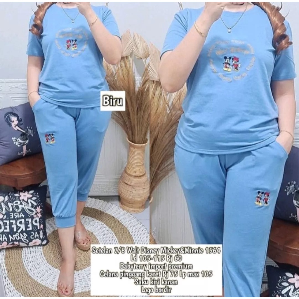 Pakaian wanita//setelan wanita//stelan import//setelan olah raga//set olga//setelan joger 7/8//set 7