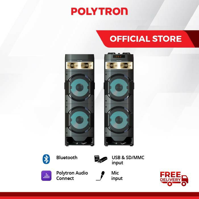 ACTIVE SPEAKER AKTIF POLYTRON PAS 10D28 BLUETOOTH