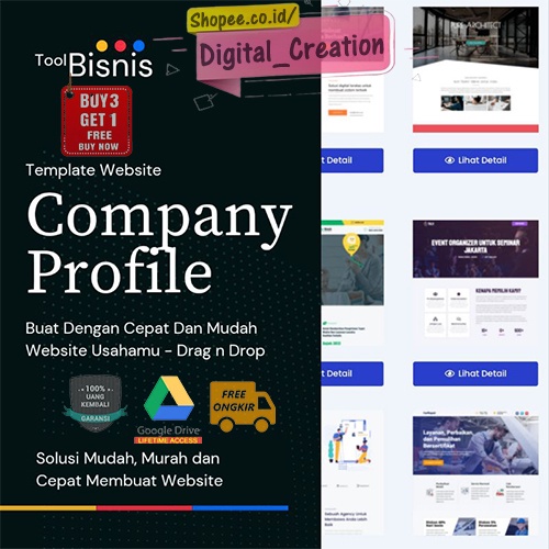 Template JSON Website Company Profile | Website Profile Diri