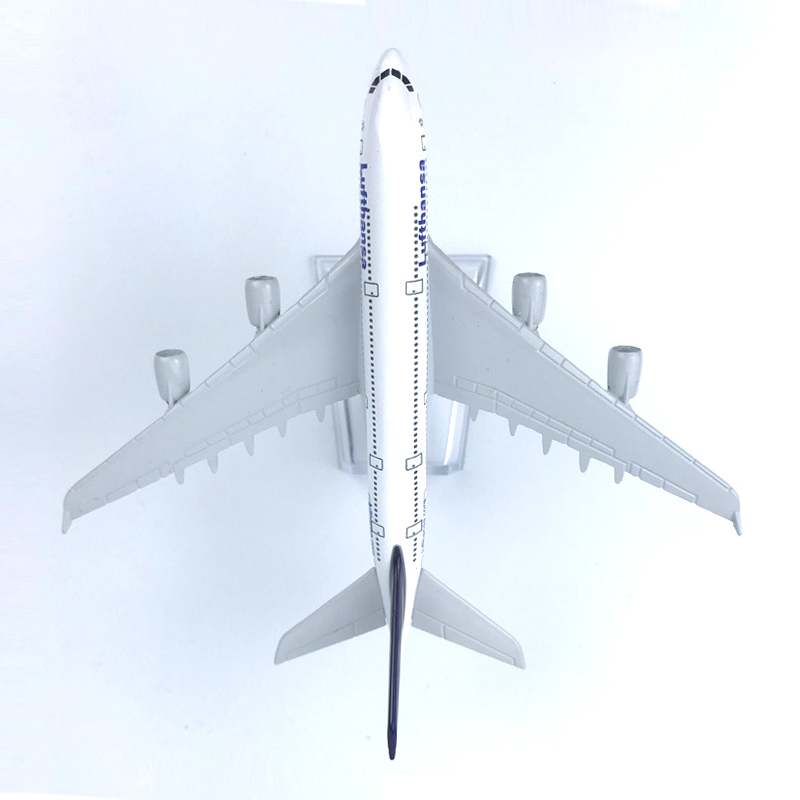 Miniatur Diecast Pesawat Terbang Deutsche Lufthansa AG A380 380 Bahan Metal Ukuran 16CM / 20CM