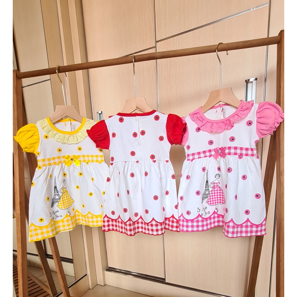 DRESS ANAK PEREMPUAN / GAUN BAYI PEREMPUAN / GAUN ANAK PEREMPUAN/ GAUN BAYI 2-3 TAHUN