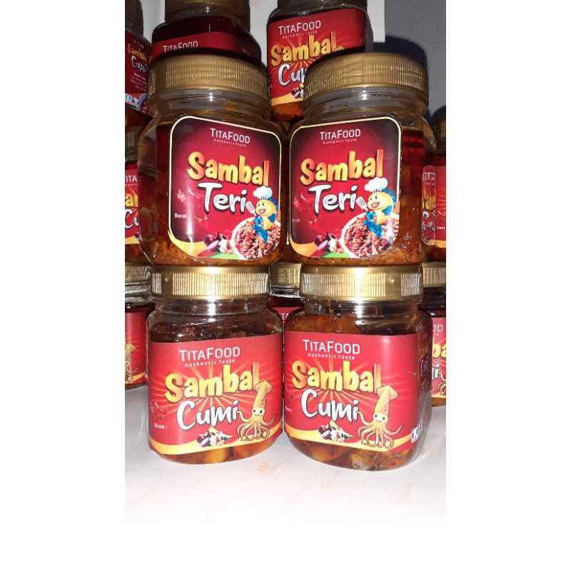 

sambal cumi 100% cabai asli, topping cumi