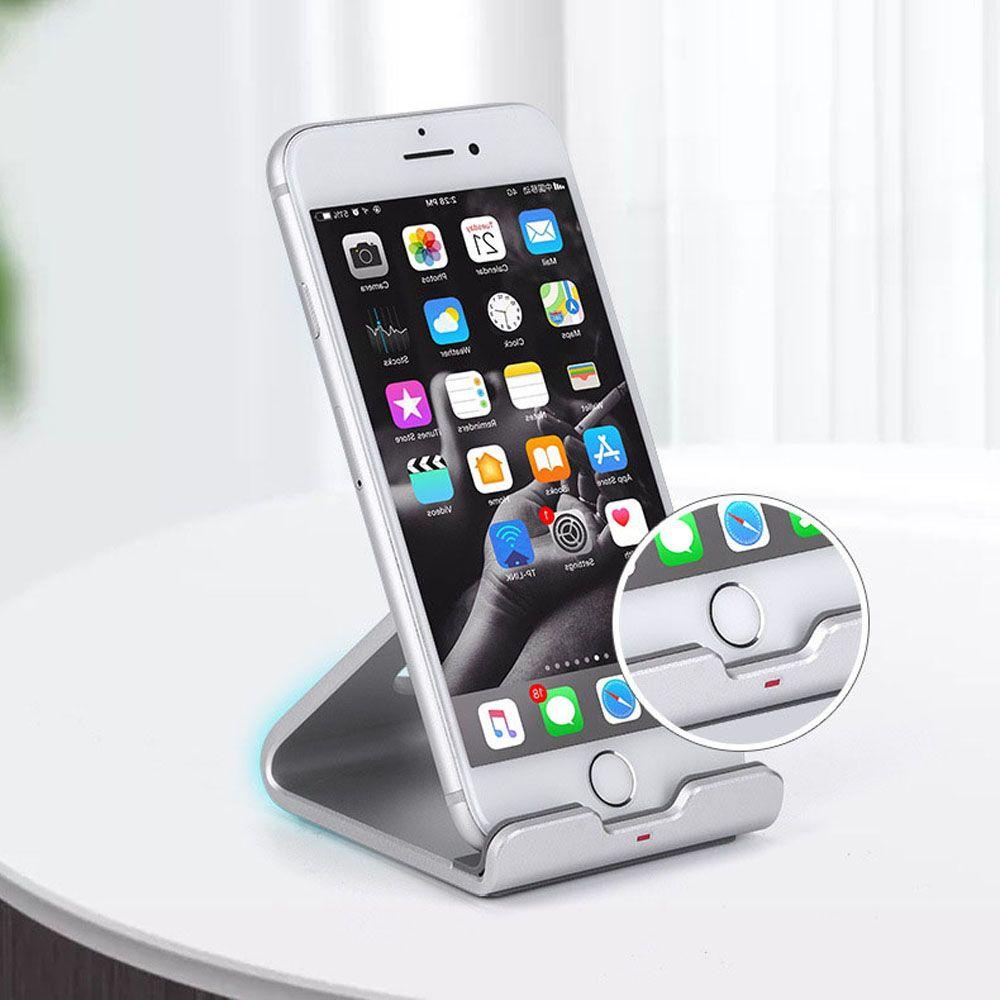 Agustina Holder Ponsel Kreatif Paduan Aluminium Desktop Genggam Adjustable Tablet Holder