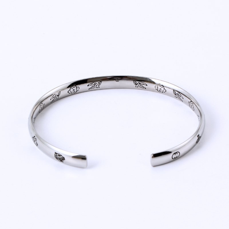 Gelang Couple | Cincin Baja Titanium Retro Fashion Eropa Dan Amerika | Sendok Garpu Makan Stainless Steel | Perhiasan Anti Luntur | Gelang Bangle Baja Titanium Fashion