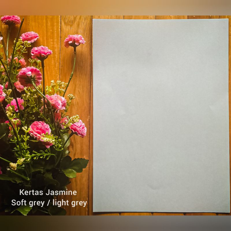 

A4 kertas Jasmine light grey / soft grey. silver muda Jasmin paper murah