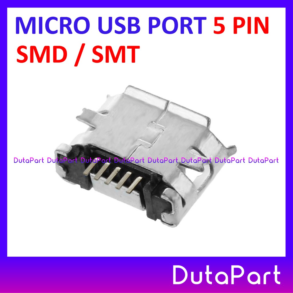 Micro USB Port 5P 5 Pin Connector Konektor Charging Port Jack SMD SMT