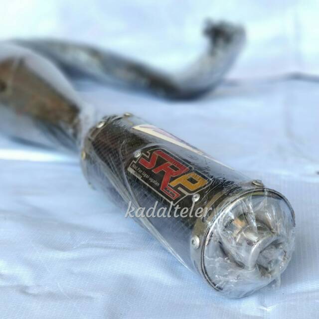 knalpot racing vespa SRP kiri kompetisi big slincer carbon