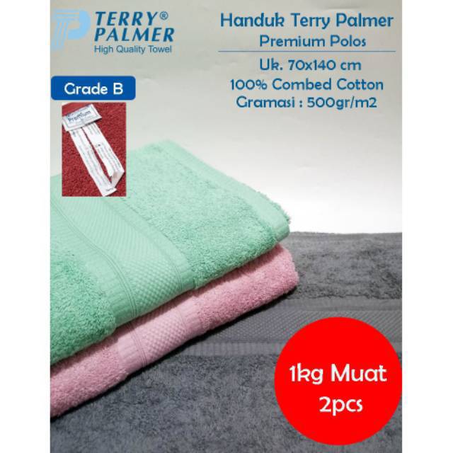 RC Handuk Terry Palmer Premium Polos Jumbo 70 x 140