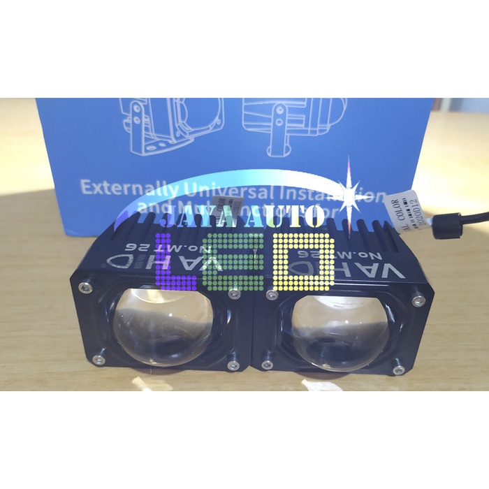 Lampu Tembak VAHID mt26 | Foglamp Led VAHID | Led Projector 2 warna - VAHID MT26