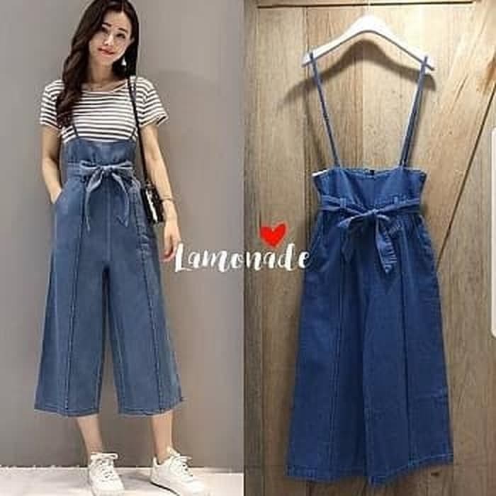 JUMPSUIT RITA DENIM BAJU FASHION WANITA    Terusan
