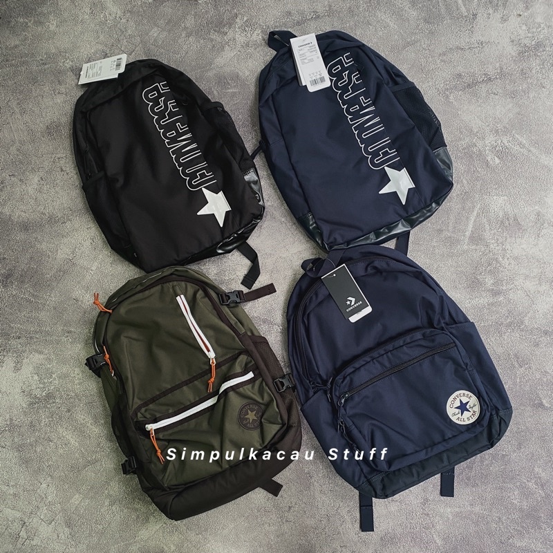 tas converse backpack straight edge &amp; Go 2 backpack original