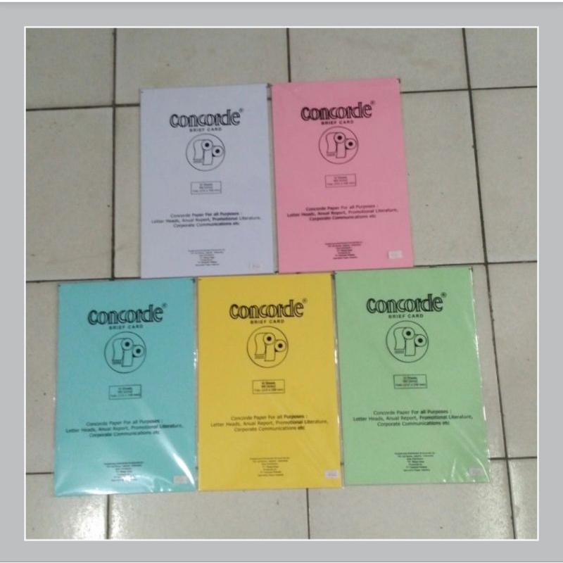 

Kertas Concorde Folio 160 gram harga 8.000 pack.