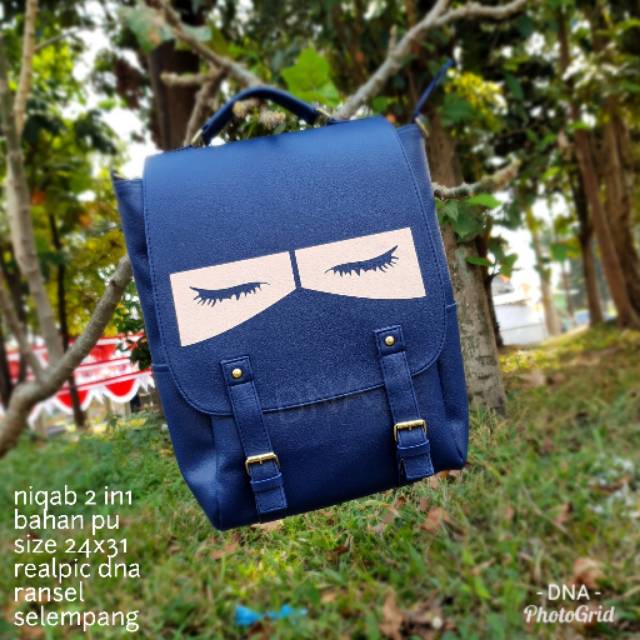 TAS RANSEL DAKWAH MUSLIMAH - RUGGAYAH TAS NIQAB NIQOB TUMBLR BAG