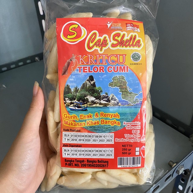 

Kritcu Bangka Cap Shella - Telor Cumi - Snack Bangka - Cemilan Bangka - Makanan Bangka