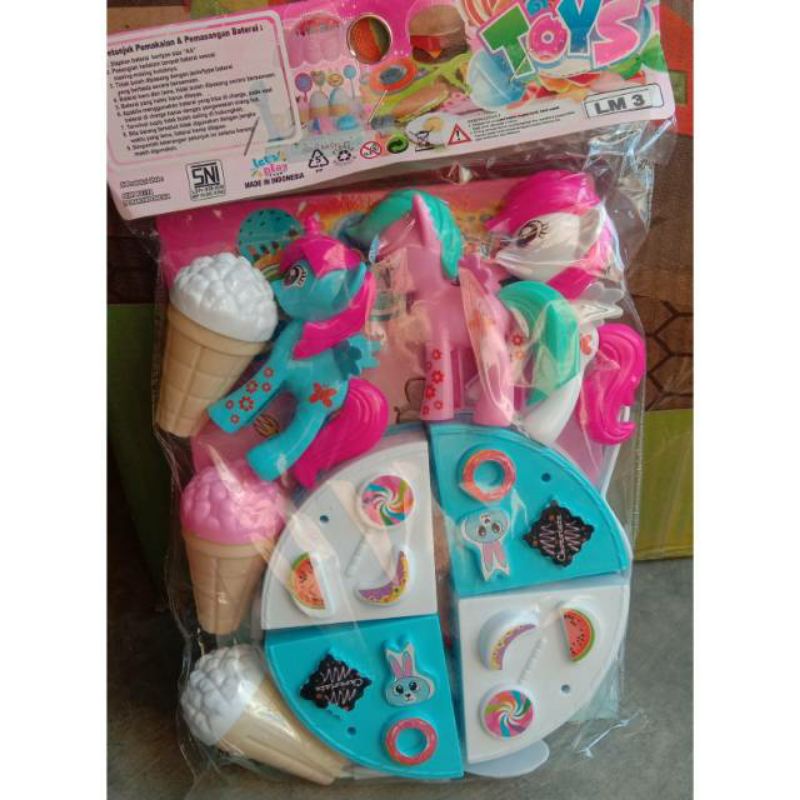 

Mainan kuda pony/kue tart/ice cream